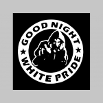 Good Night White Pride čierne trenírky BOXER s tlačeným logom,  top kvalita 95%bavlna 5%elastan